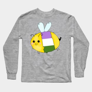 Pride Bees - Genderqueer Long Sleeve T-Shirt